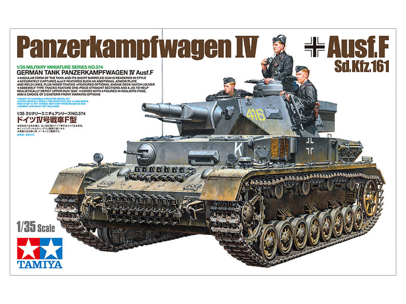 Tamiya 1/35 German Tank Panzerkampfwagen IV Ausf.F (35374)