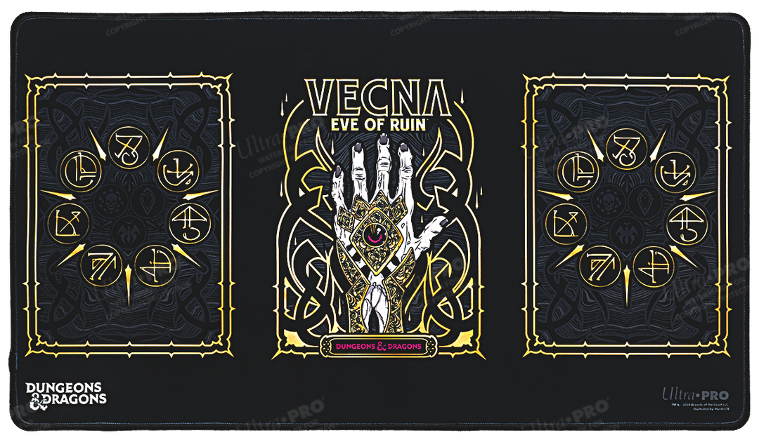 Vecna: Eve of Ruin - Black Stitched Playmat for Dungeons & Dragons (Ultra PRO)