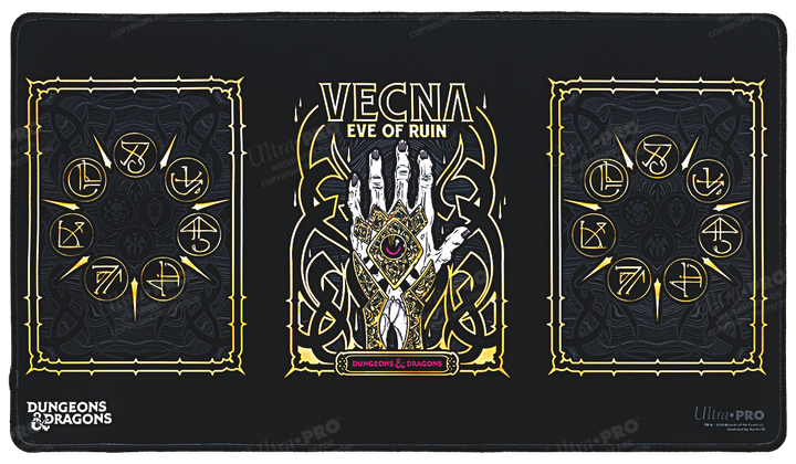 Vecna: Eve of Ruin - Black Stitched Playmat for Dungeons & Dragons (Ultra PRO)