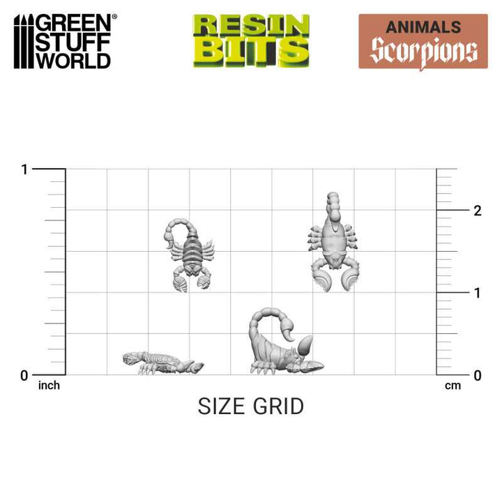 3D printed set - Scorpions (Green Stuff World)