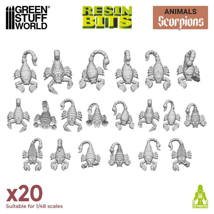 3D printed set - Scorpions (Green Stuff World)