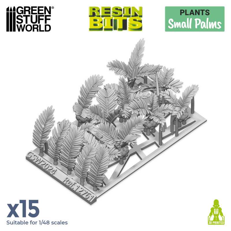 3D printed set - Small Palms (Green Stuff World)