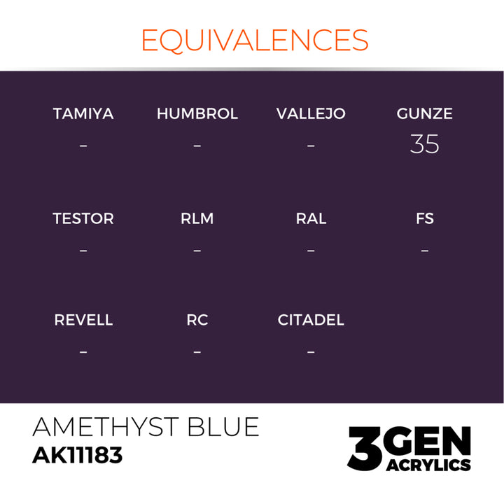 3GEN Acrylics: Amethyst Blue (AK Interactive) (AK11183)