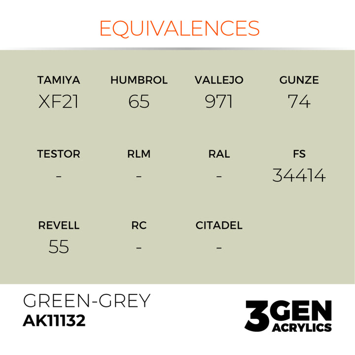 3GEN Acrylics: Green-grey (AK Interactive) (AK11132)