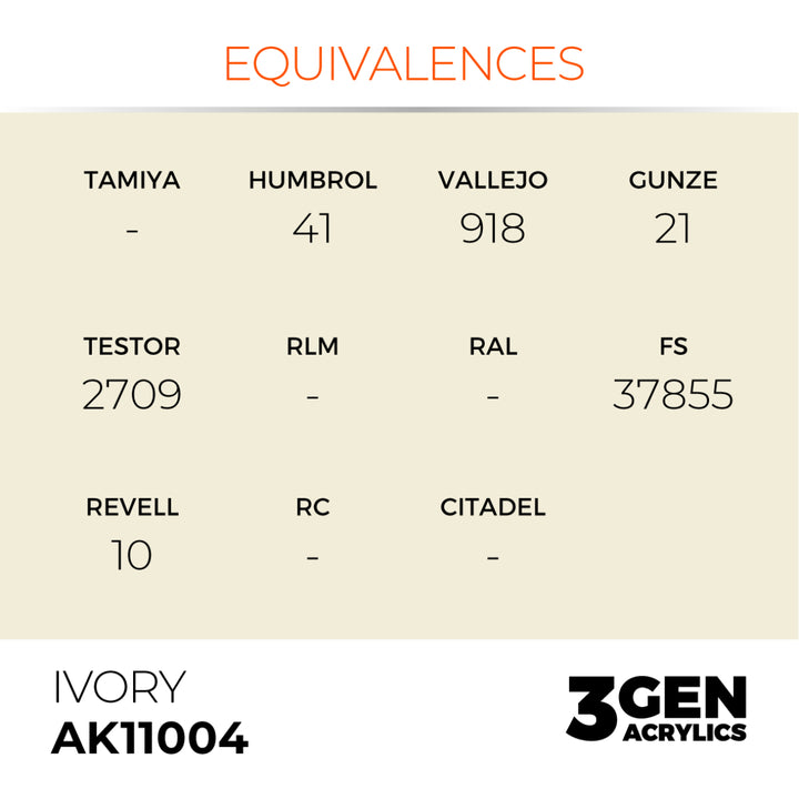 3GEN Acrylics: Ivory (AK Interactive) (AK11004)