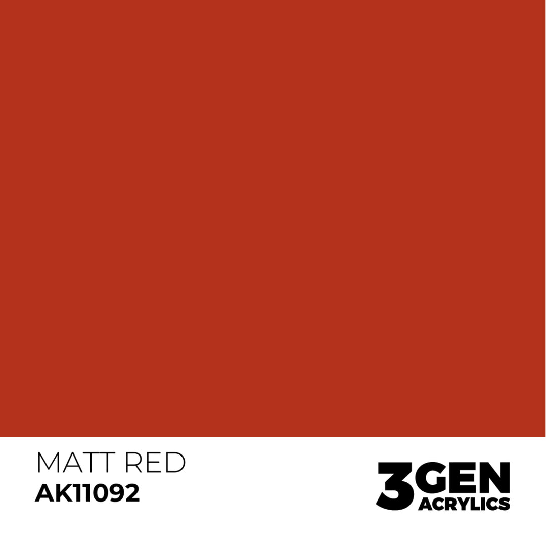 3GEN Acrylics: Matt Red (AK Interactive) (AK11092)