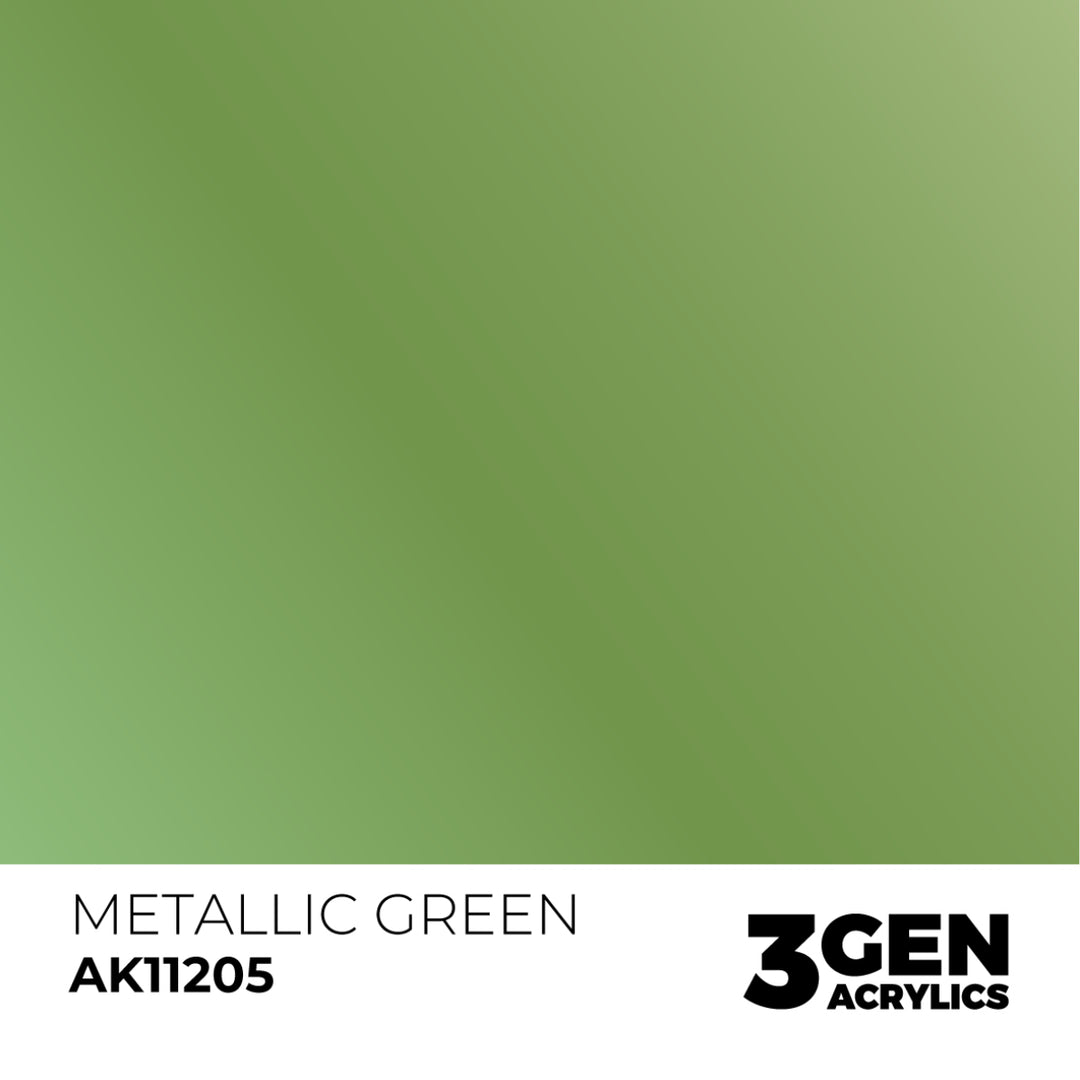 3GEN Acrylics: Metallic Green – Metallic (AK Interactive) (AK11205)