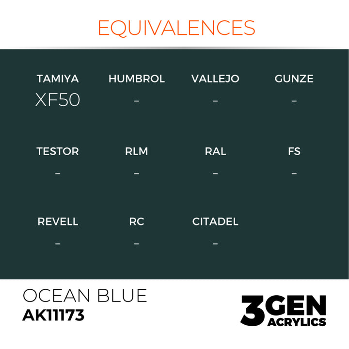 3GEN Acrylics: Ocean Blue (AK Interactive) (AK11173)