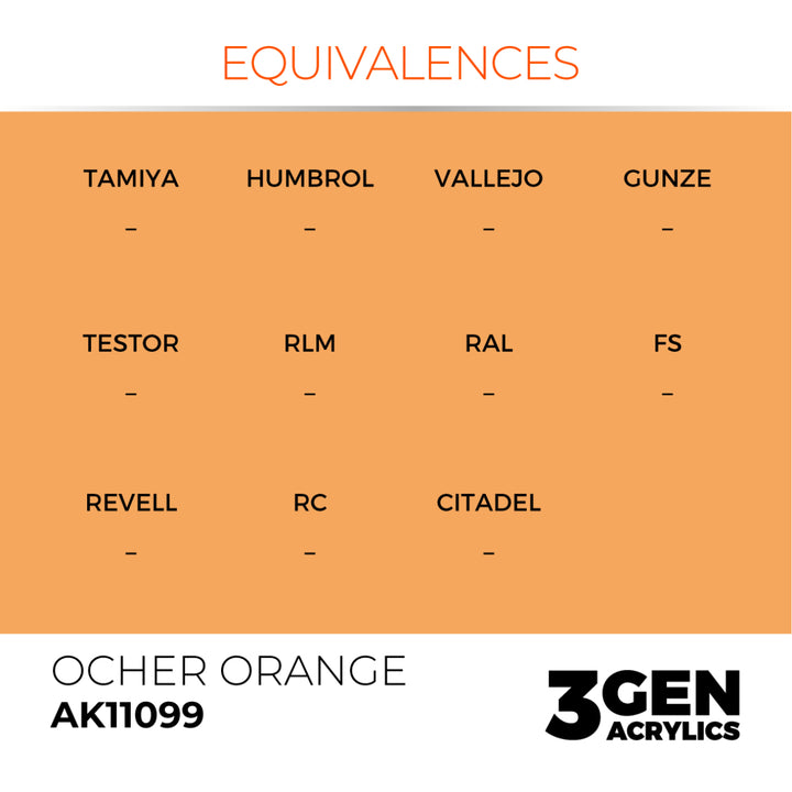 3GEN Acrylics: Ocher Orange (AK Interactive) (AK11099)