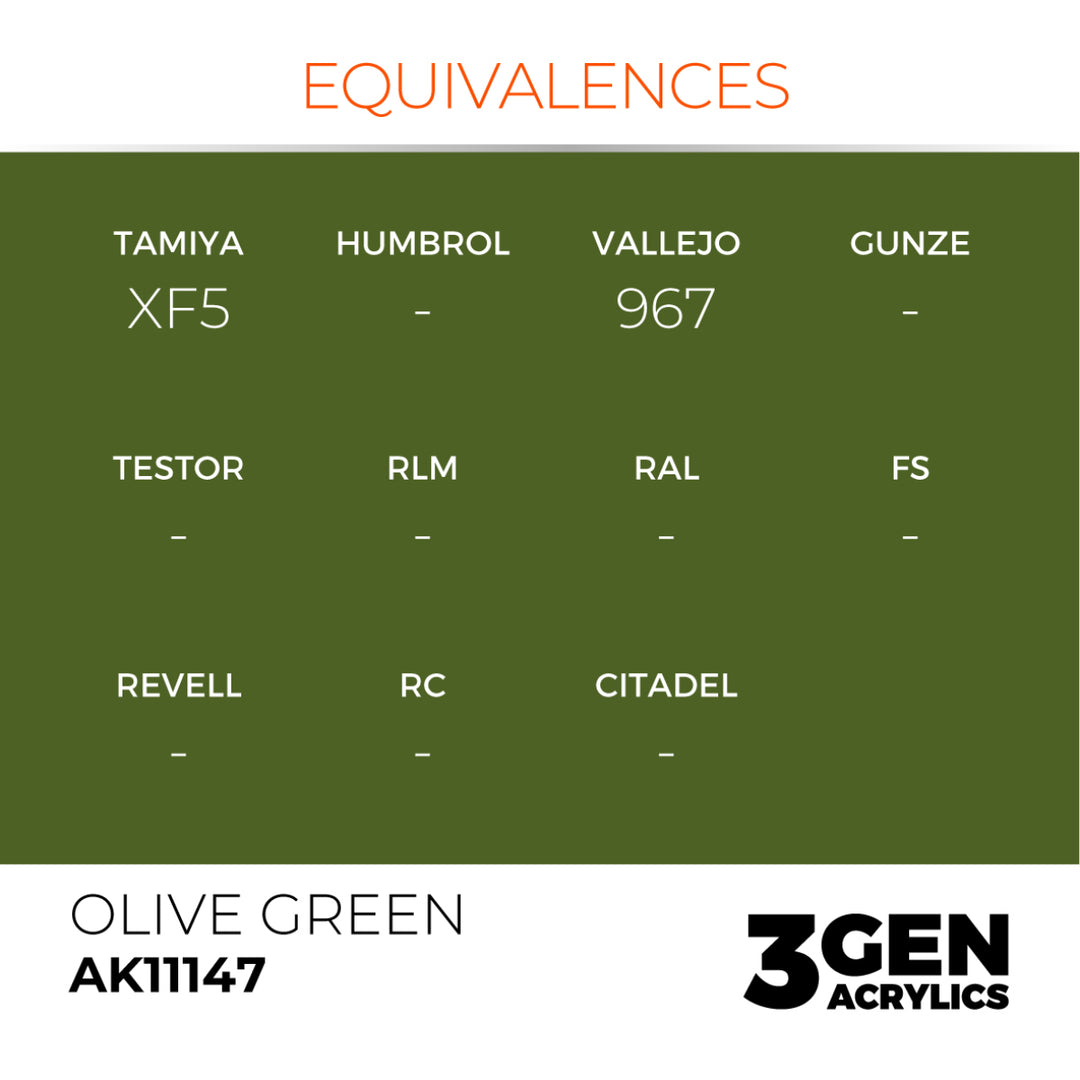 3GEN Acrylics: Olive Green (AK Interactive) (AK11147)