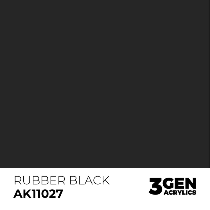 3GEN Acrylics: Rubber Black (AK Interactive) (AK11027)