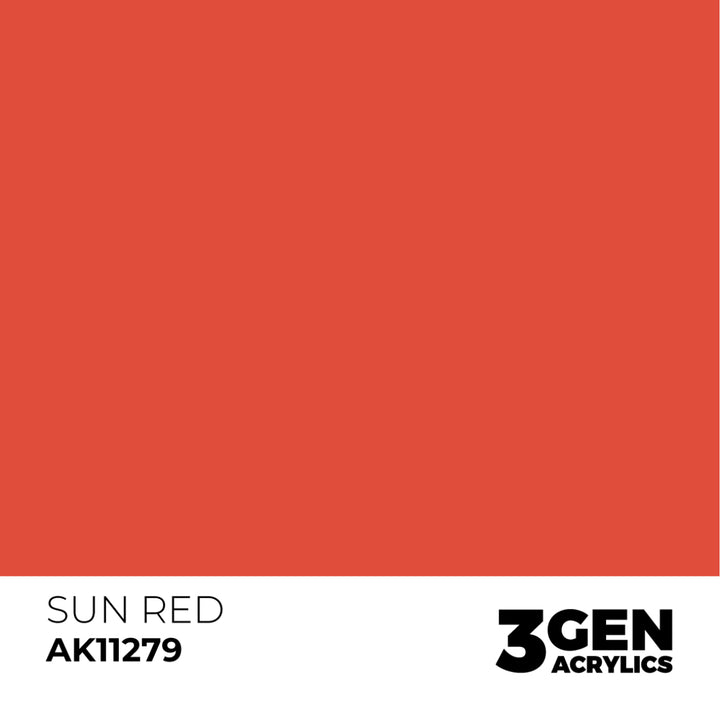 3GEN Acrylics: Sun Red – Color Punch (AK Interactive) (AK11279)