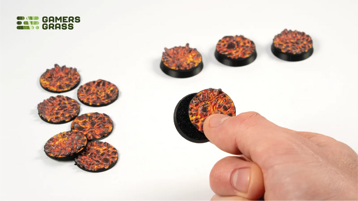GamersGrass Molten Lava - Round 28mm (x10)
