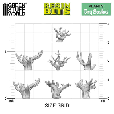 3D printed set - Dry Bushes (Green Stuff World)