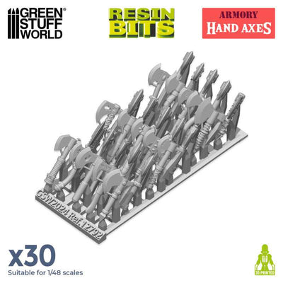 3D printed set - Hand Axes (Green Stuff World)