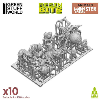 3D printed set - Monster Spiders (Green Stuff World)