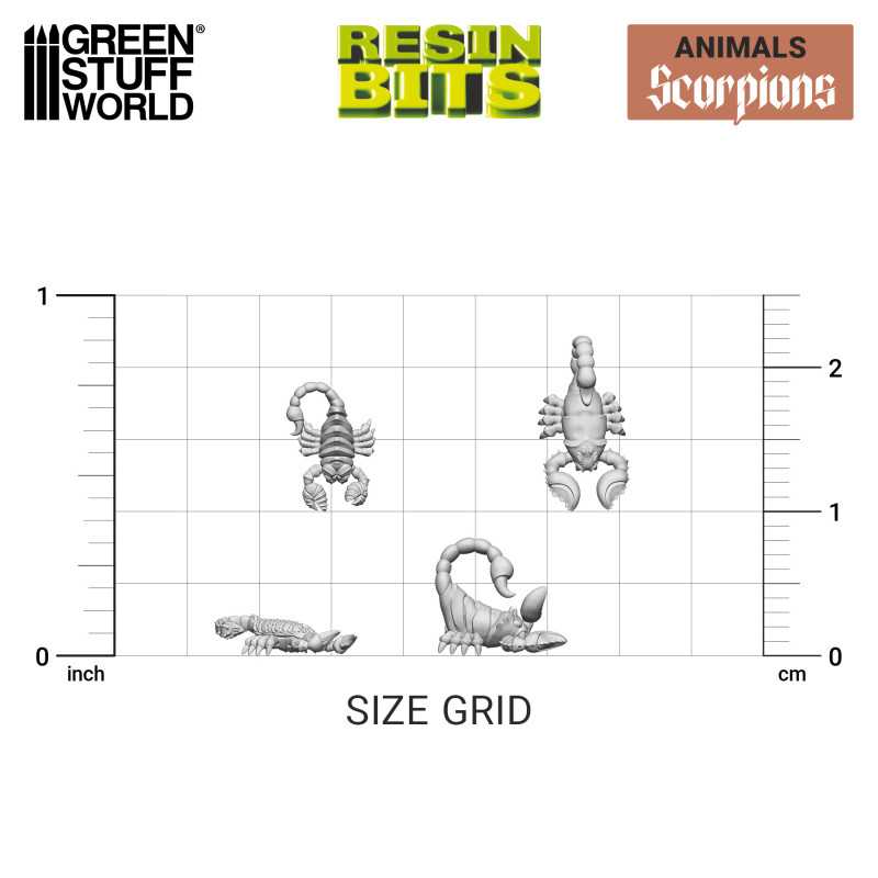 3D printed set - Scorpions (Green Stuff World)