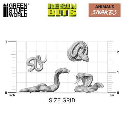 3D printed set - Snakes (Green Stuff World)