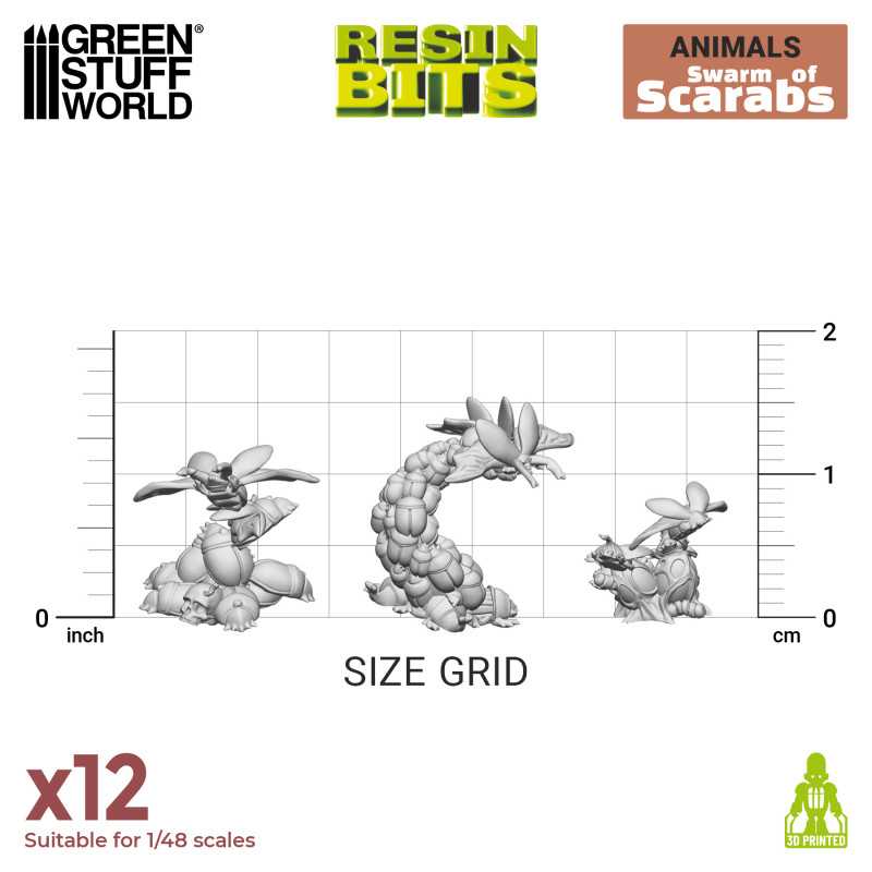 3D printed set - Swarm of Scarabs (Green Stuff World)