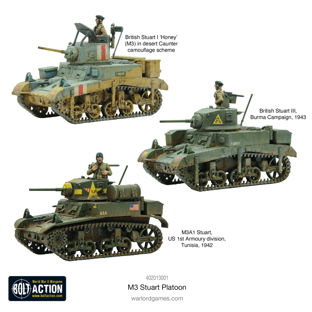 Bolt Action: M3 Stuart Platoon