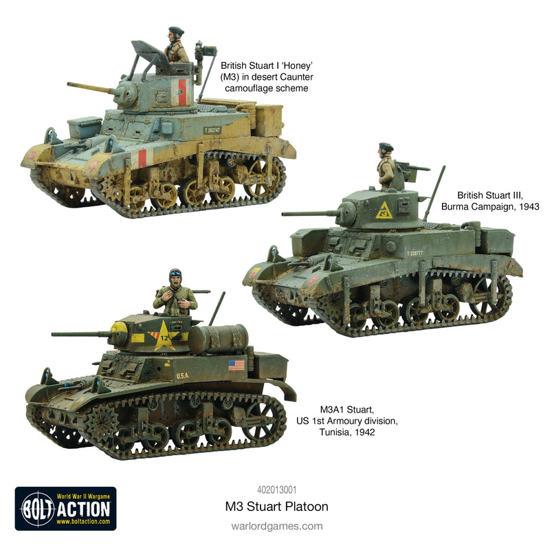 Bolt Action: M3 Stuart Platoon