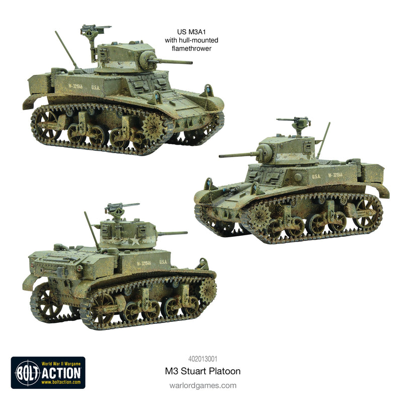 Bolt Action: M3 Stuart Platoon