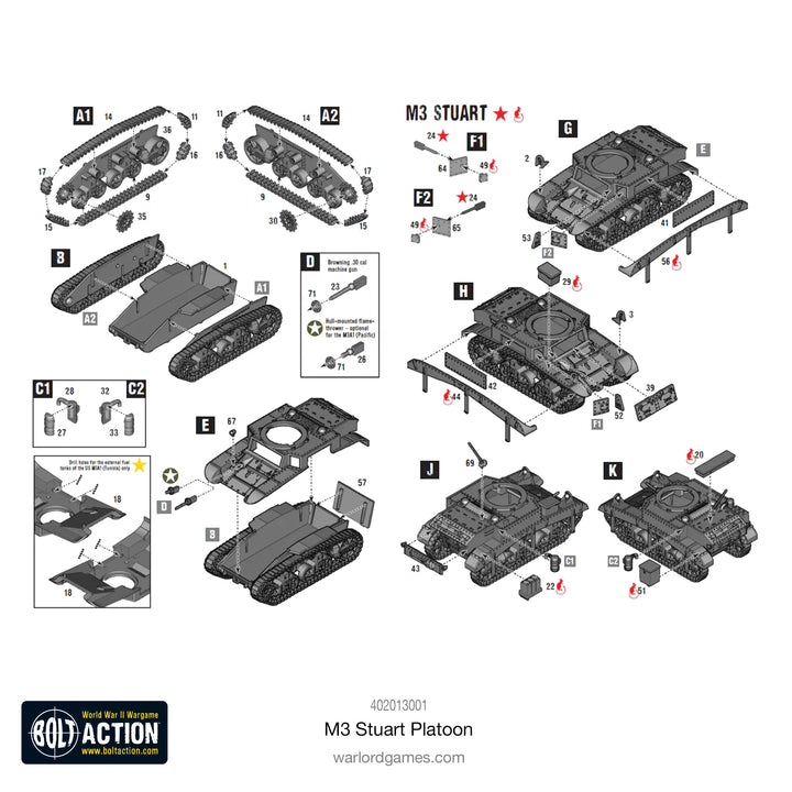 Bolt Action: M3 Stuart Platoon