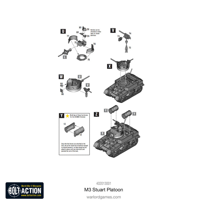 Bolt Action: M3 Stuart Platoon