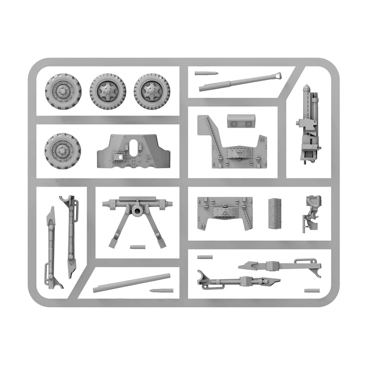 Bolt Action: US 57mm anti-tank gun (plastic)