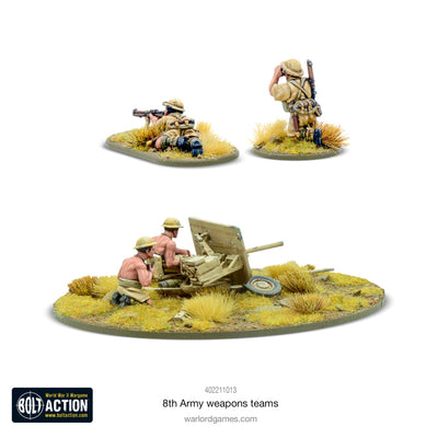 Bolt Action: 8th Army weapons teams