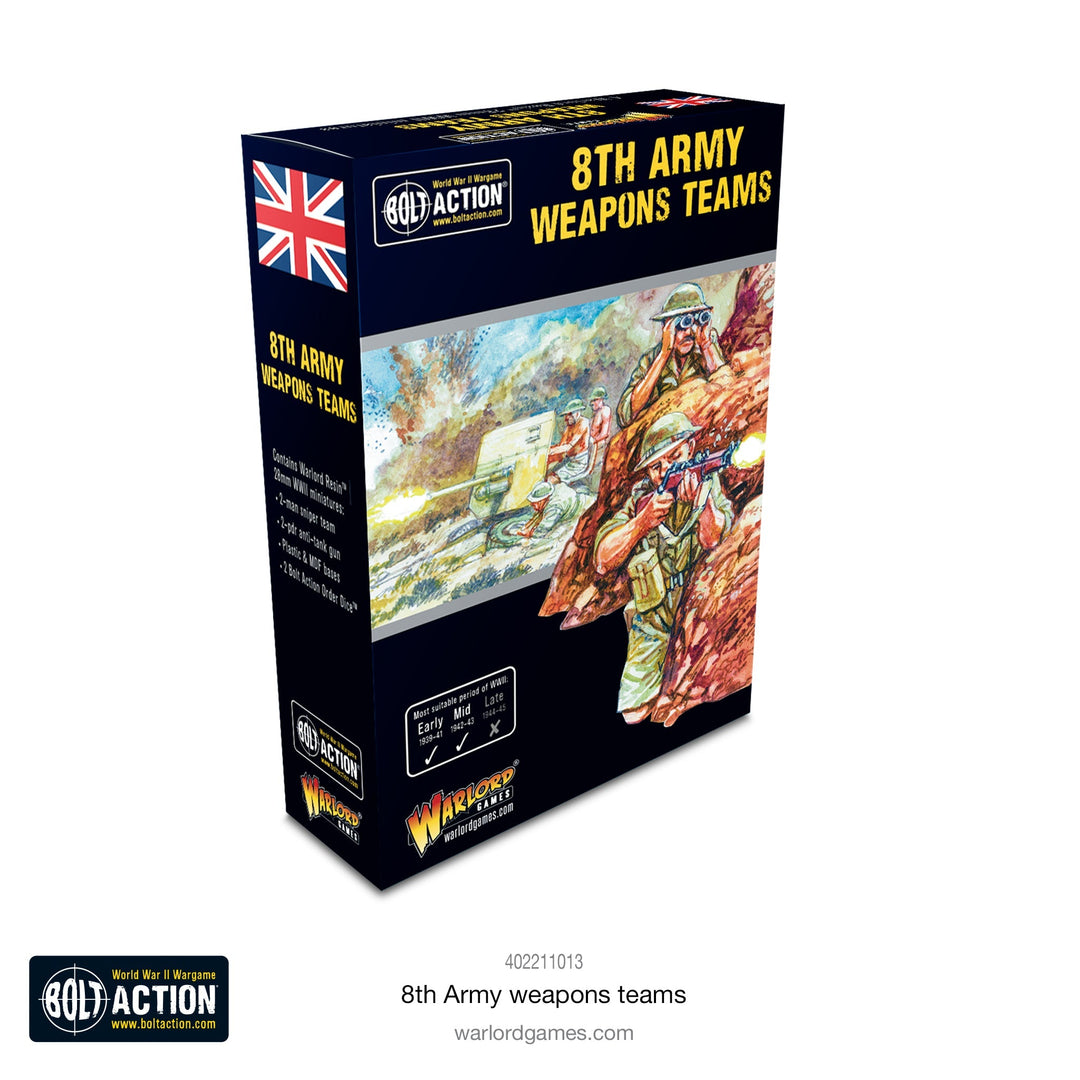 Bolt Action: 8th Army weapons teams