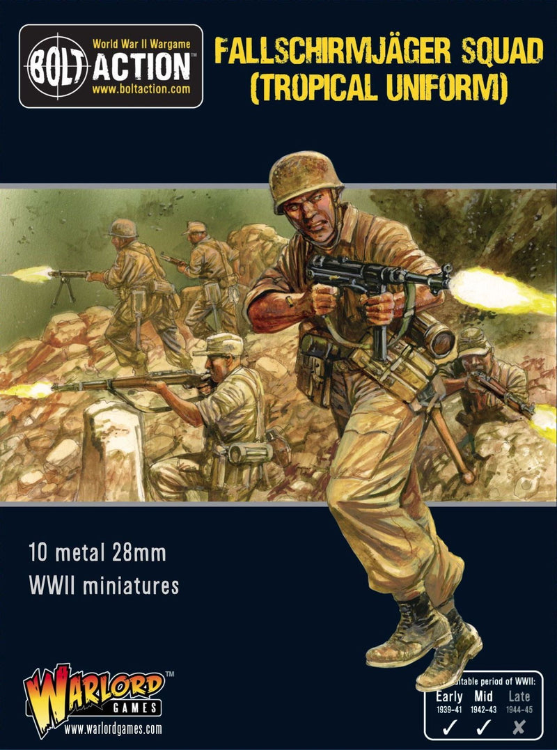 Bolt Action: Fallschirmjager squad (tropical Uniform)