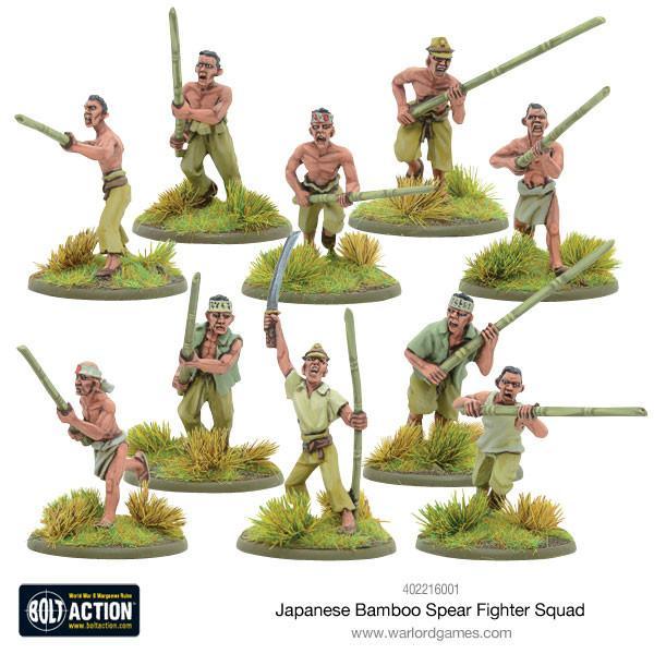 Bolt Action: Japanese Bamboo Spear Fighter squad