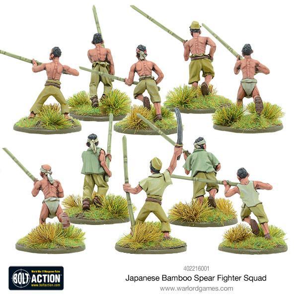 Bolt Action: Japanese Bamboo Spear Fighter squad