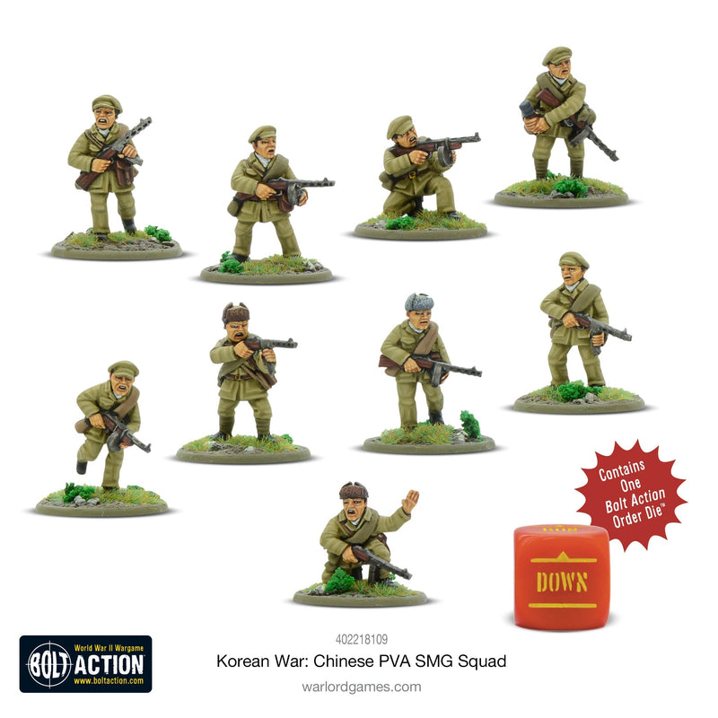 Bolt Action: Korean War - Chinese PVA SMG squad