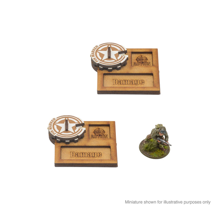 Bolt Action: MDF Vehicle Pin Markers- USA
