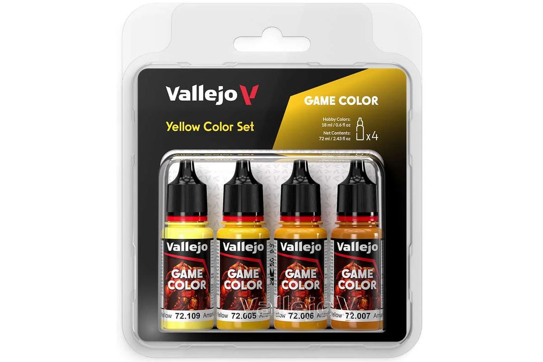 Vallejo Game Color: yellow color set, 4x18ml