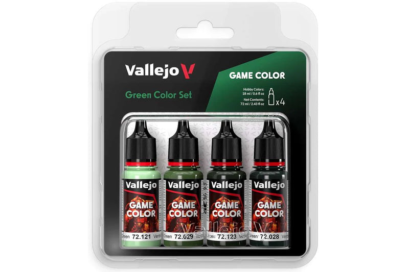 Vallejo Game Color: green color set, 4x18ml