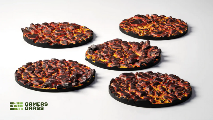 GamersGrass Molten Lava - Round 40mm (x5)