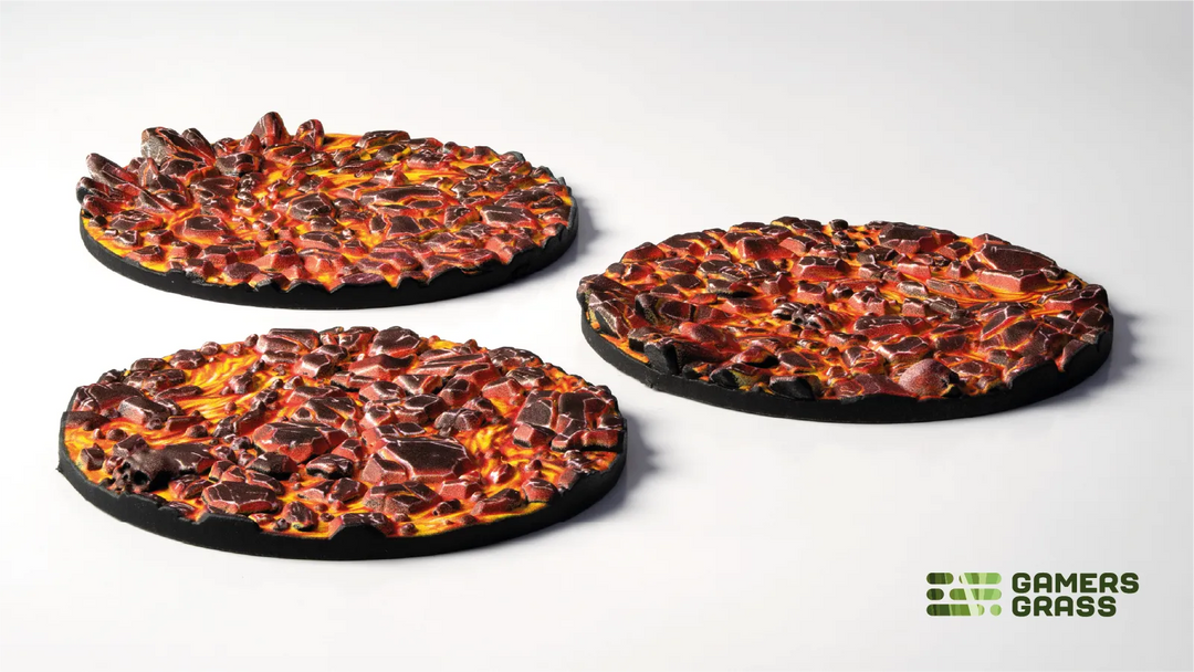 GamersGrass Molten Lava - Round 50mm (x3)