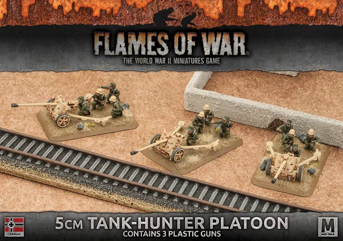 Flames of War: 5cm Tank-Hunter Platoon (Plastic) (GBX93)