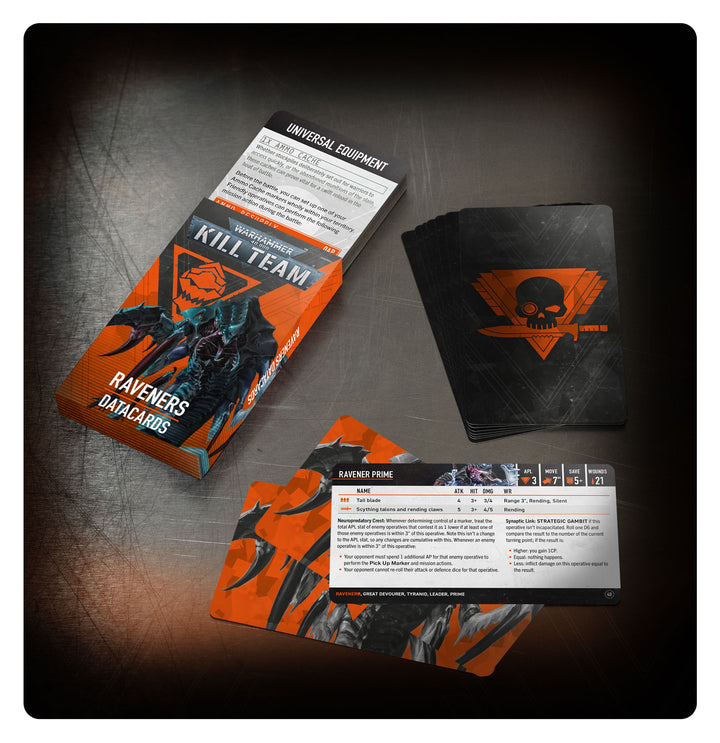 Warhammer 40,000: Kill Team - Raveners Datacards
