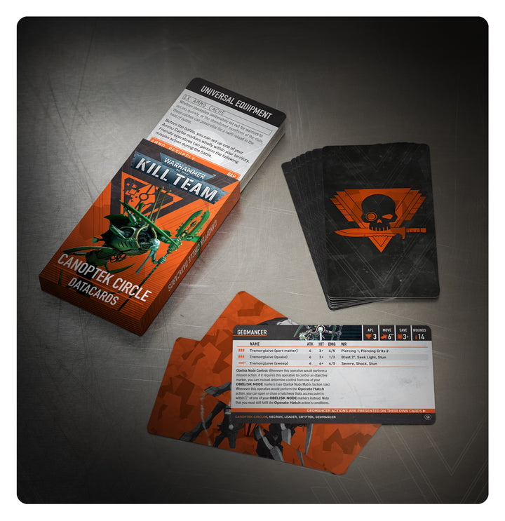 Warhammer 40,000: Kill Team - Canoptek Circle Datacards