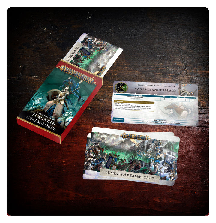 Warhammer Age of Sigmar: Lumineth Realm-lords - Warscroll Cards