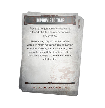 Necromunda: Hive Secundus Gang Tactics Cards