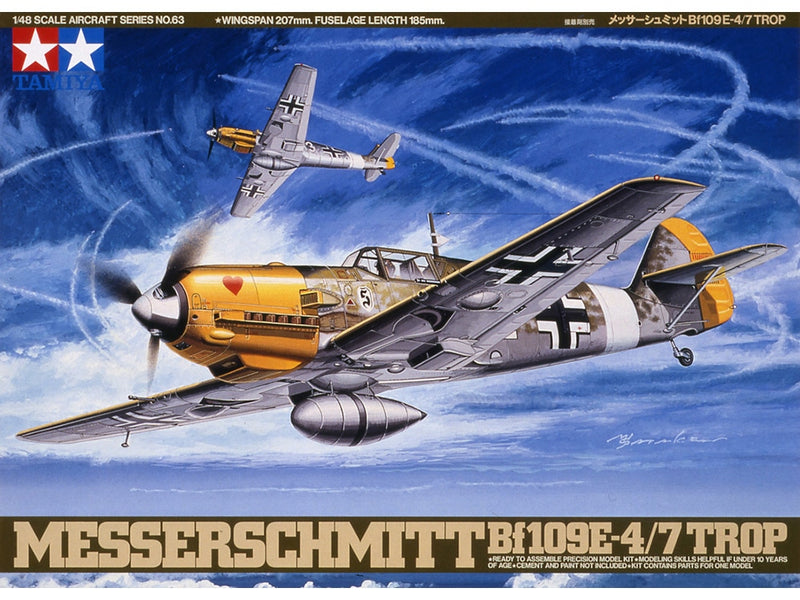 Tamiya 1/48 Messerschmitt BF 109 E-4/7 TROP (61063)