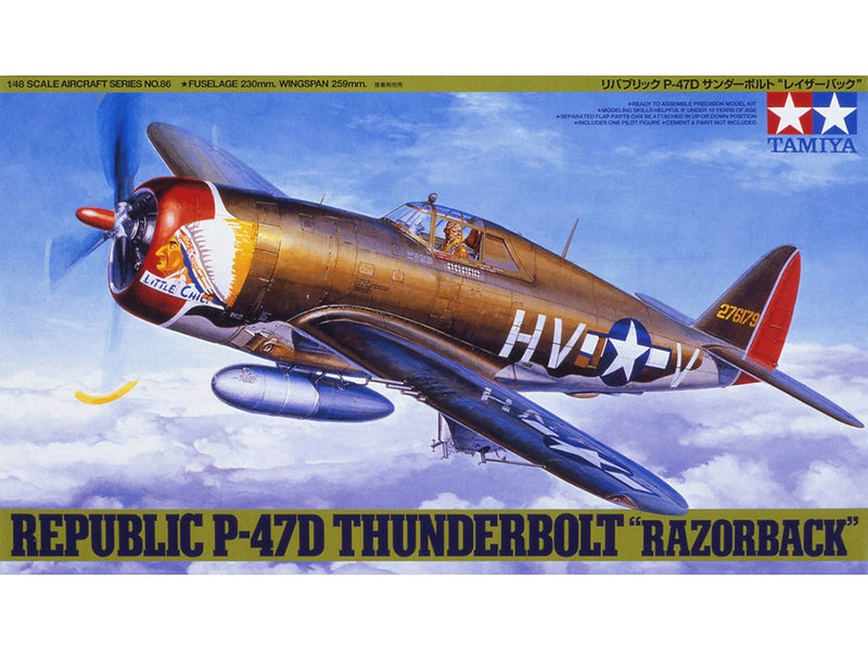 Tamiya 1/48 Republic P-47D Thunderbolt® "Razorback" (61086)