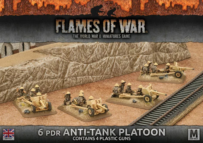 Flames of War: 6pdr Anti-tank Platoon (Plastic) (BBX38)