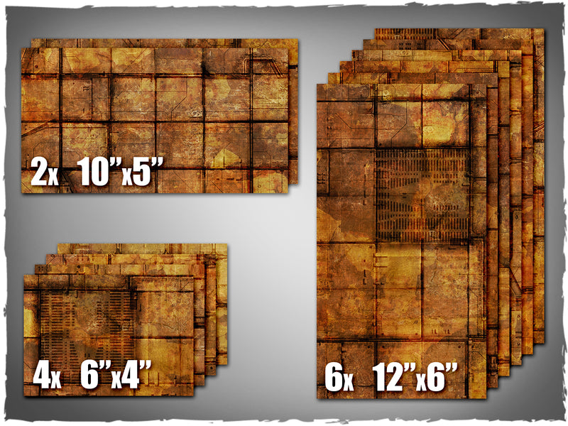 Warhammer 40,000 Terrain Base Tiles - Underhive (Deep-Cut Studio)