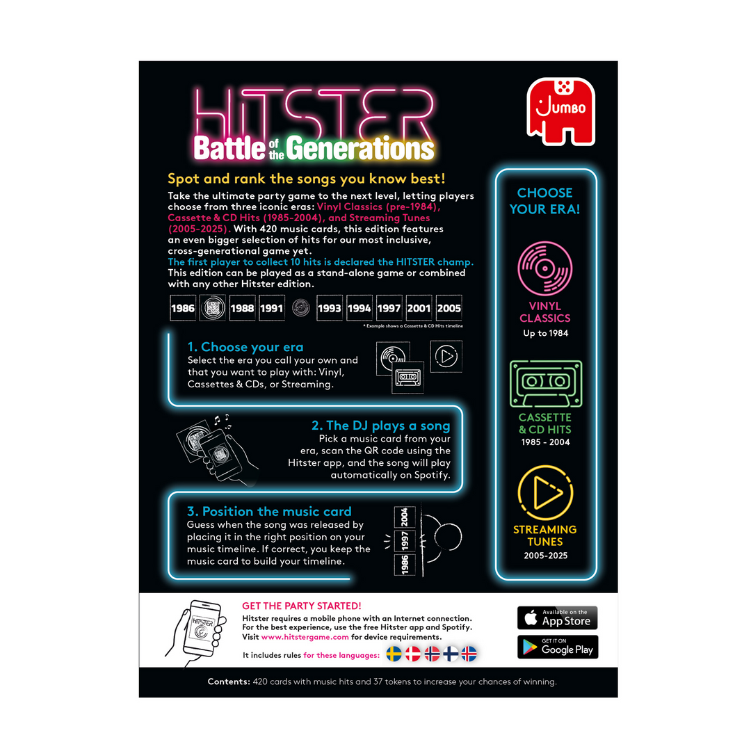 Hitster: Battle of the Generations (nordisk)